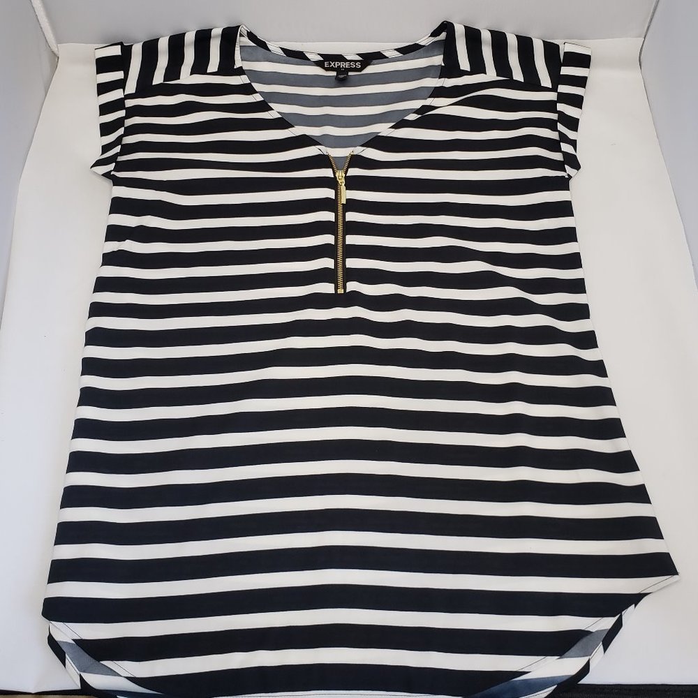 Express Black & White Stripe shirt